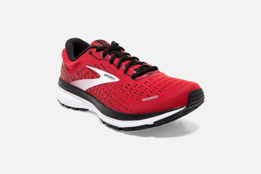 Brooks Israel Ghost 13 Road Running Shoes Mens - Red/White - JPE-283167